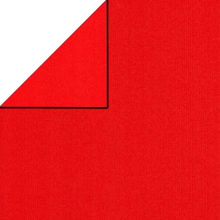 Beidseitig rot Geschenkpapier mit gepressten Streifen, Rollen à 50 Meter, wählen Sie mindestens 4 Artikel in einer Sortimentsbox.
 