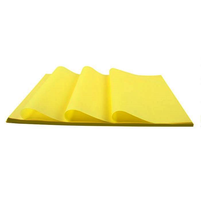 Gelb Seidenpapier, Qualität MG 17 Gramm Farbe-Fast.
 