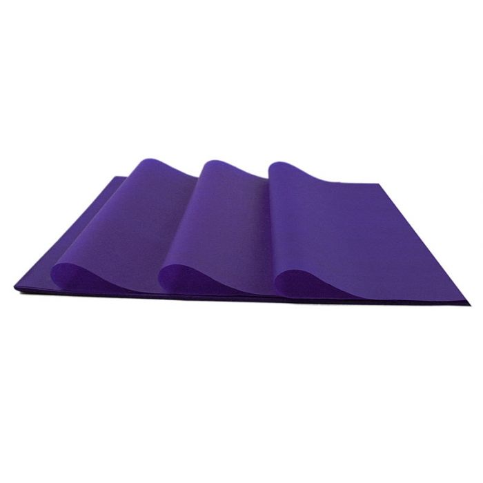 Violett Seidenpapier, Qualität MG 17 Gramm Farbe-Fast.
 